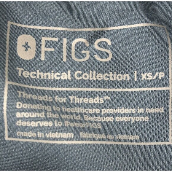 Figs Zamora Jogger Scrub Pants Womens Size XS Technical Collection Blue 1107H4 - Picture 7 of 8